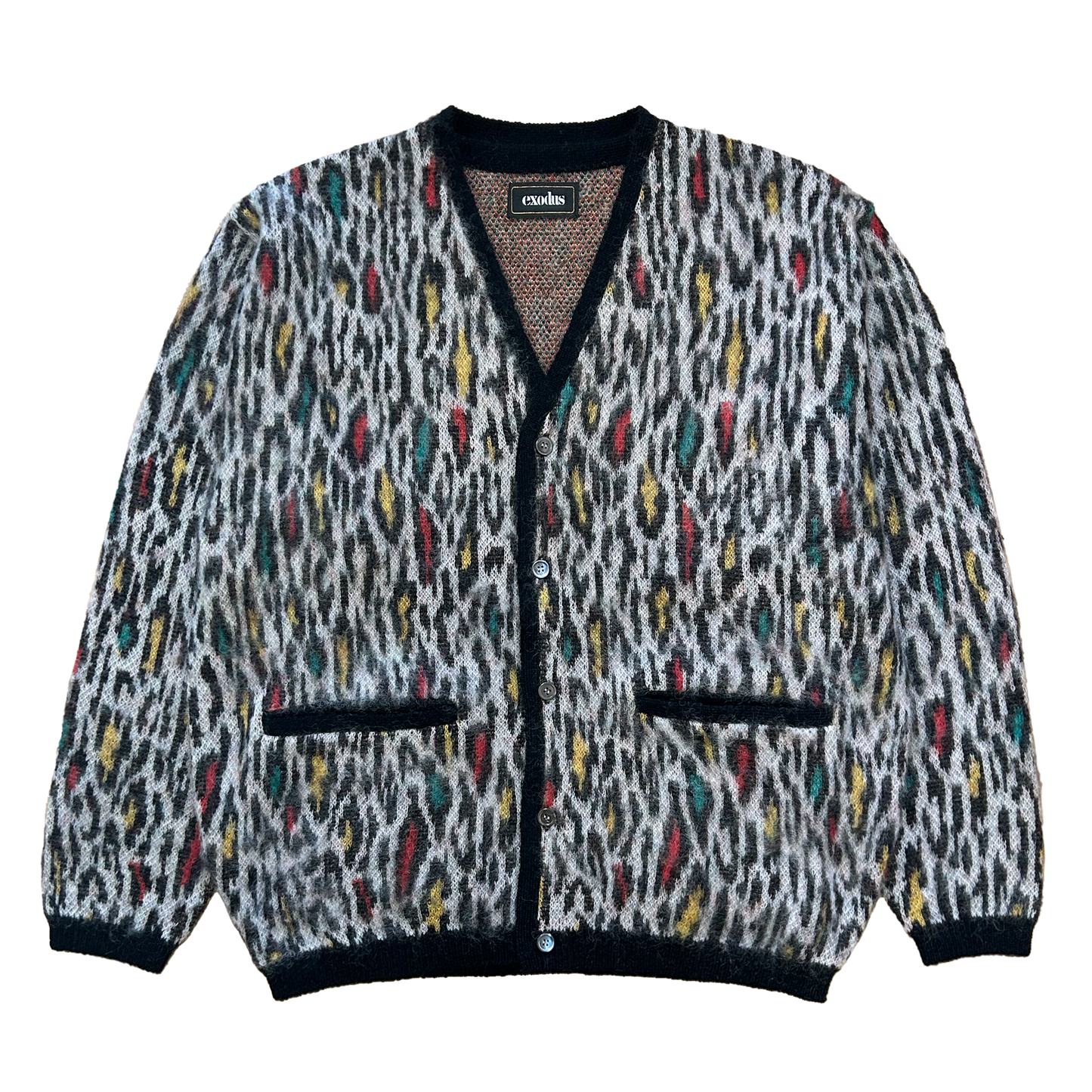MULTI JAGUAR KNIT CARDIGAN