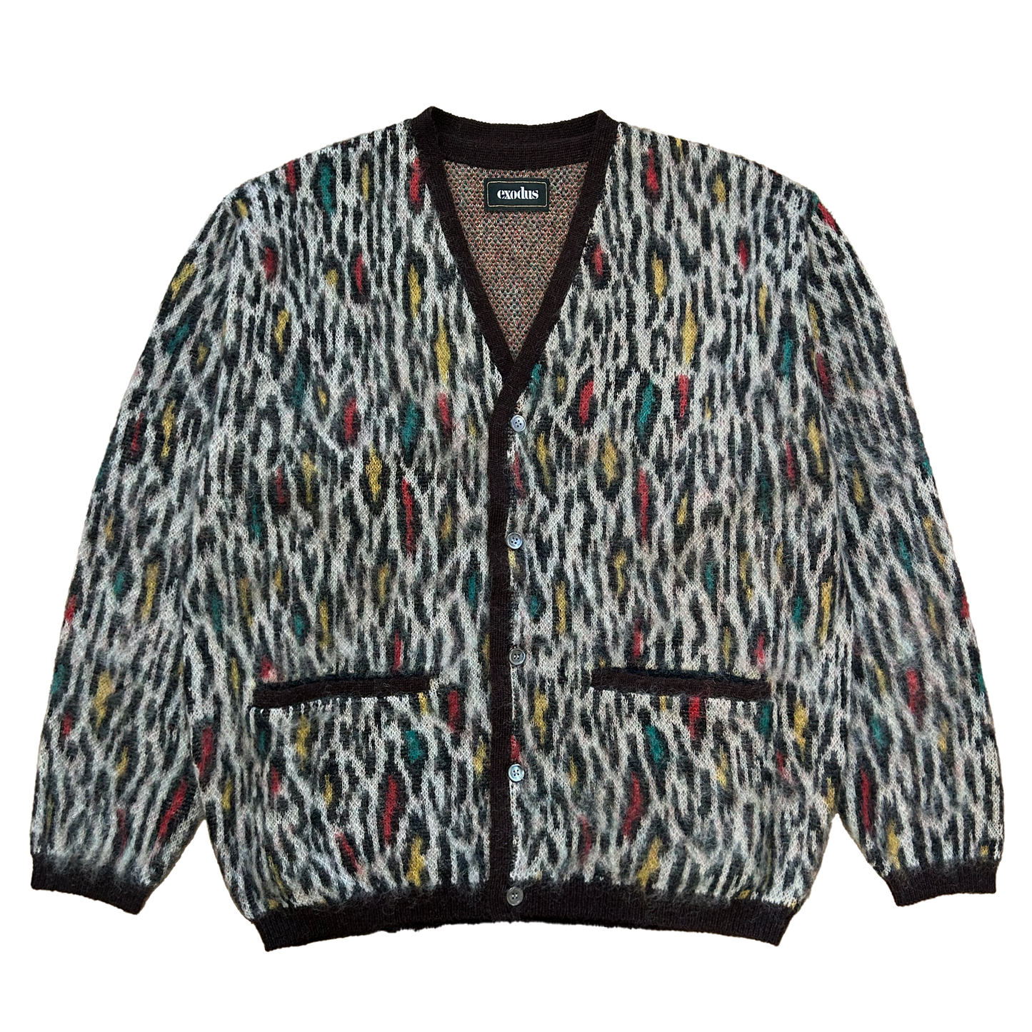 MULTI JAGUAR KNIT CARDIGAN