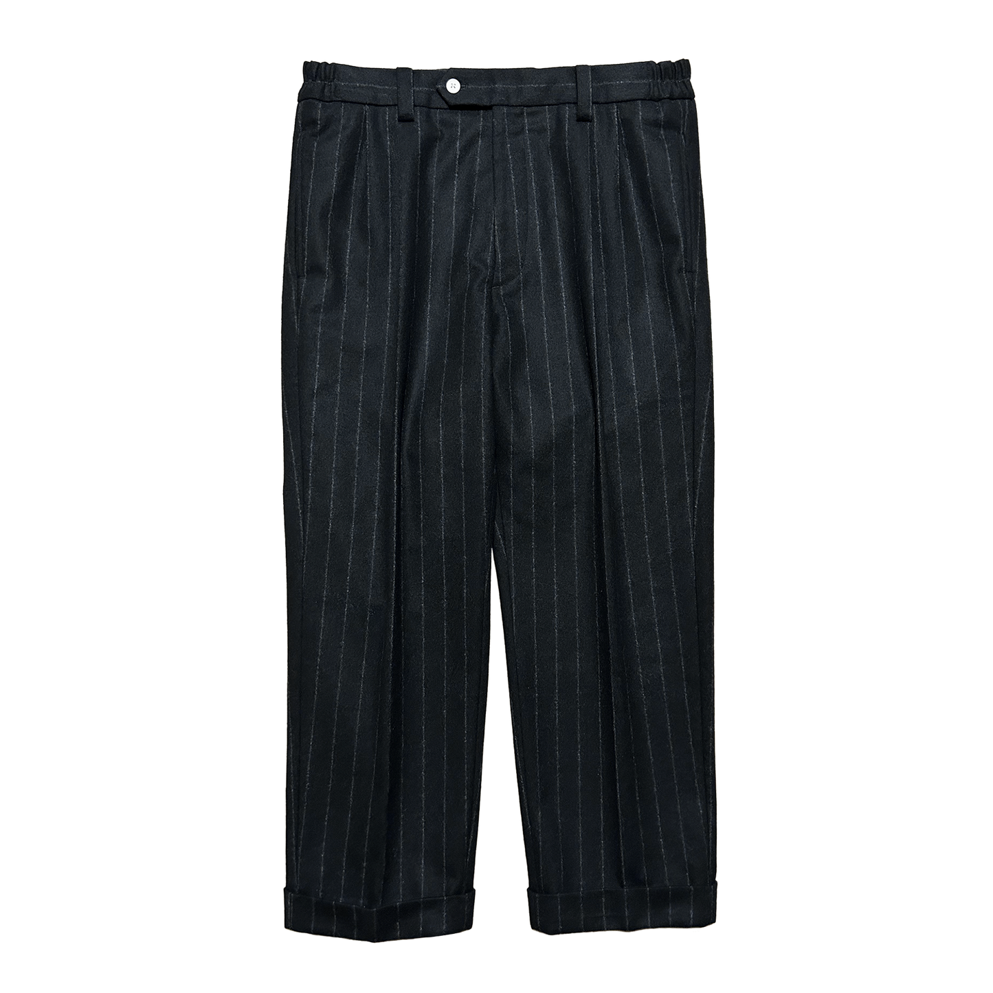 CHALK STRIPE EASY TROUSERS