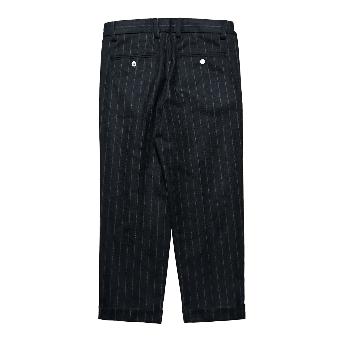 CHALK STRIPE EASY TROUSERS