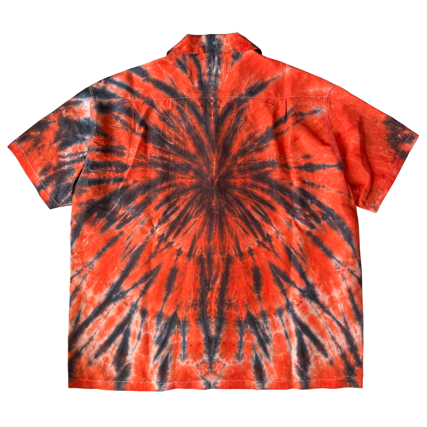 TIE DYE SPIDER HAWAIIAN SHIRT