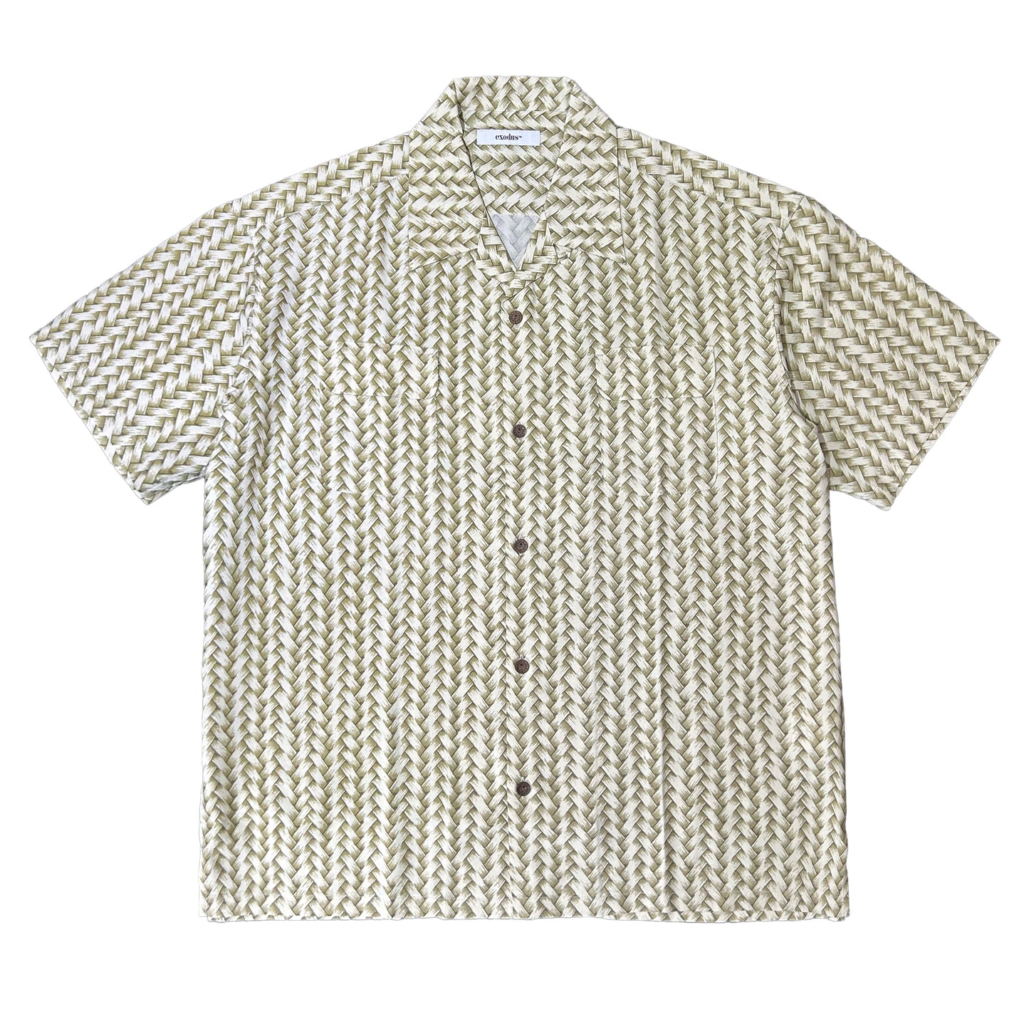 AJIRO BAMBOO S/S HAWAIIAN SHIRT