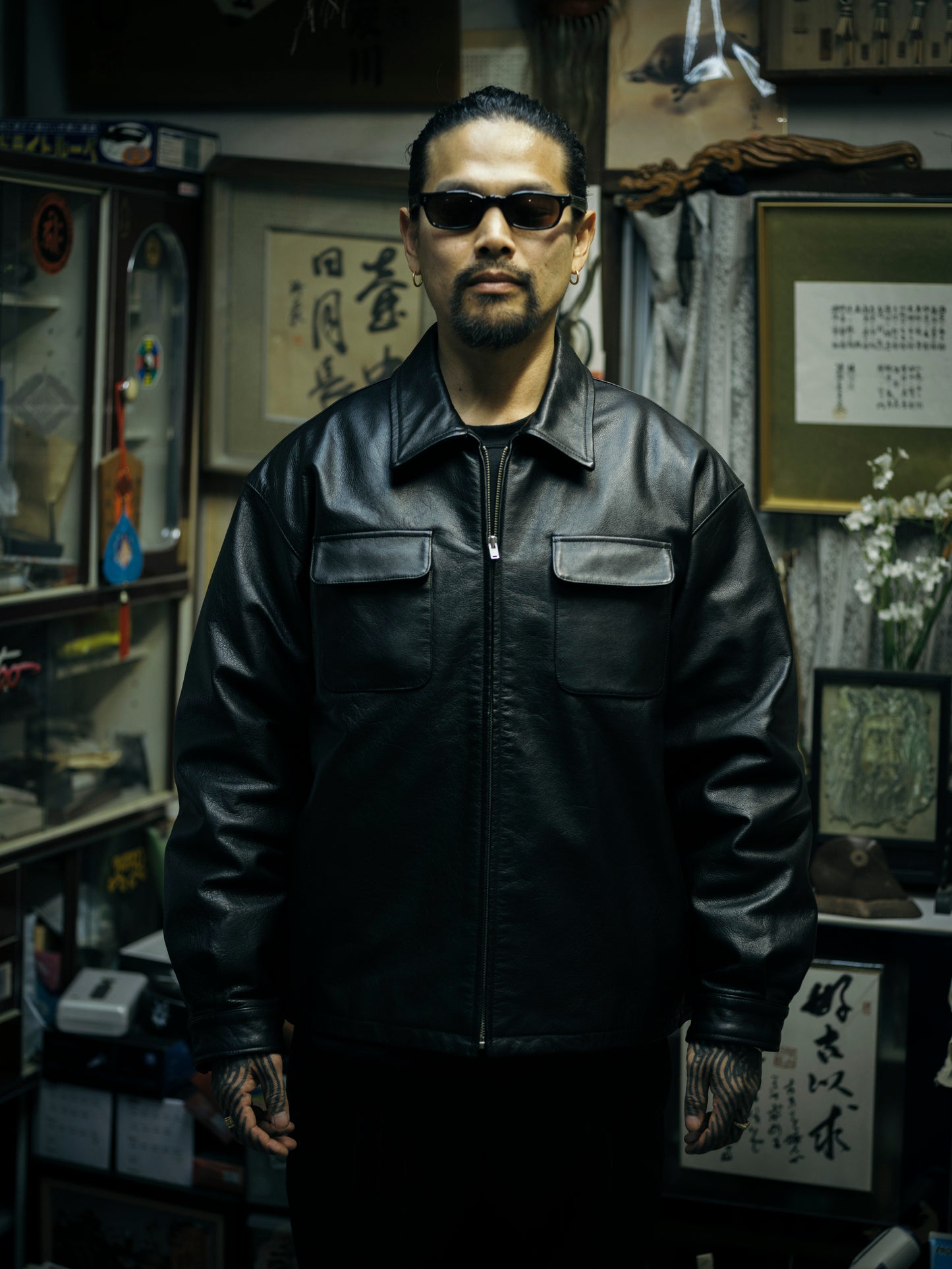 幽霊鬼斗卅六釁圖 LEATHER SWING TOP