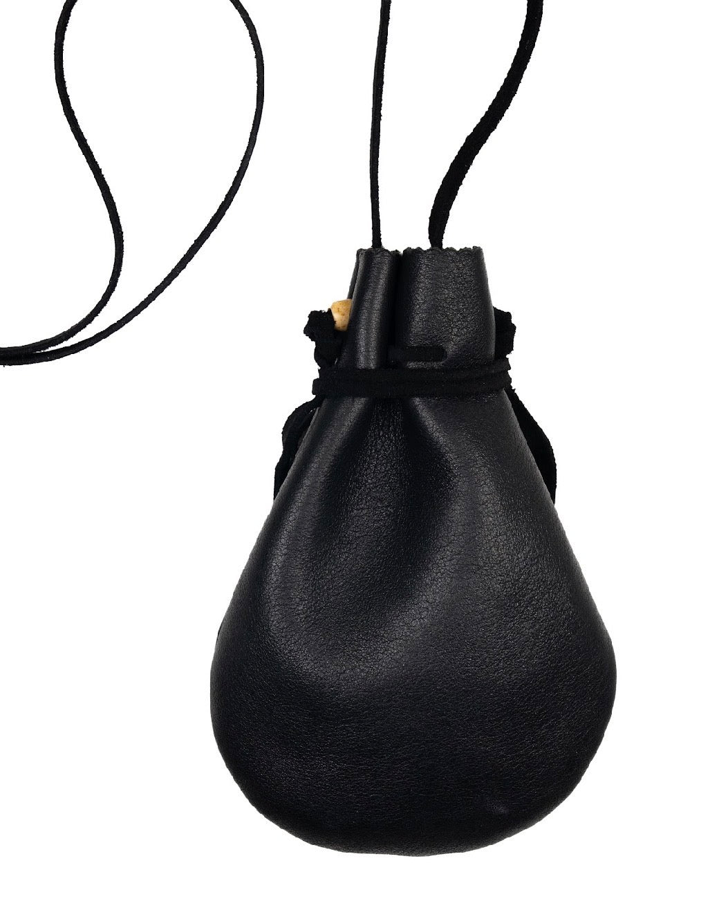 BORNEO LEATHER DRAWSTRING BAG