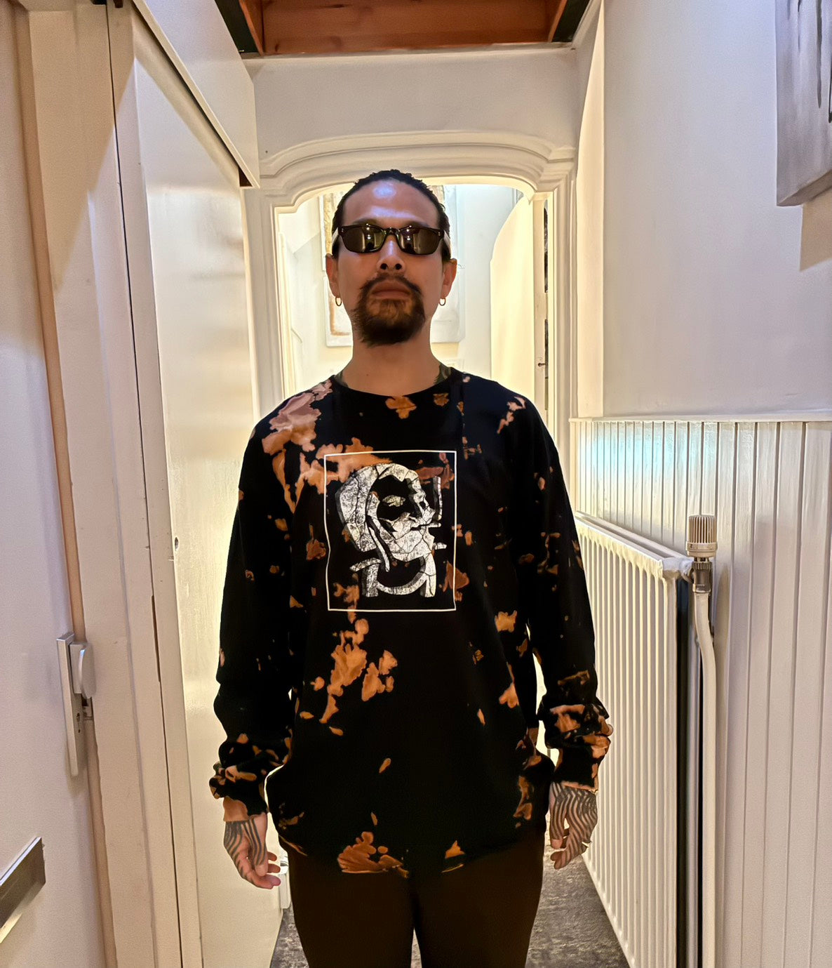 STONED ZIG-ZAG TIE DYE L/S T SHIRT