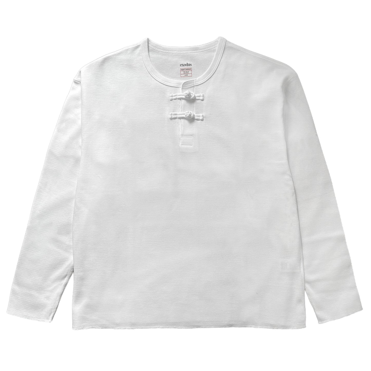 HONEYCOMB ORIENTAL L/S HENRY NECK