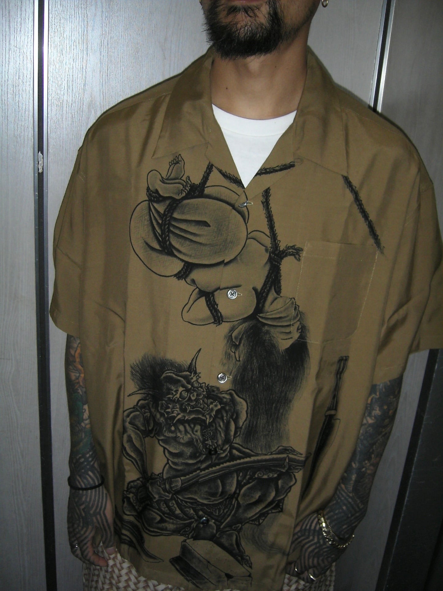 百鬼図 HAWAIIAN SHIRT