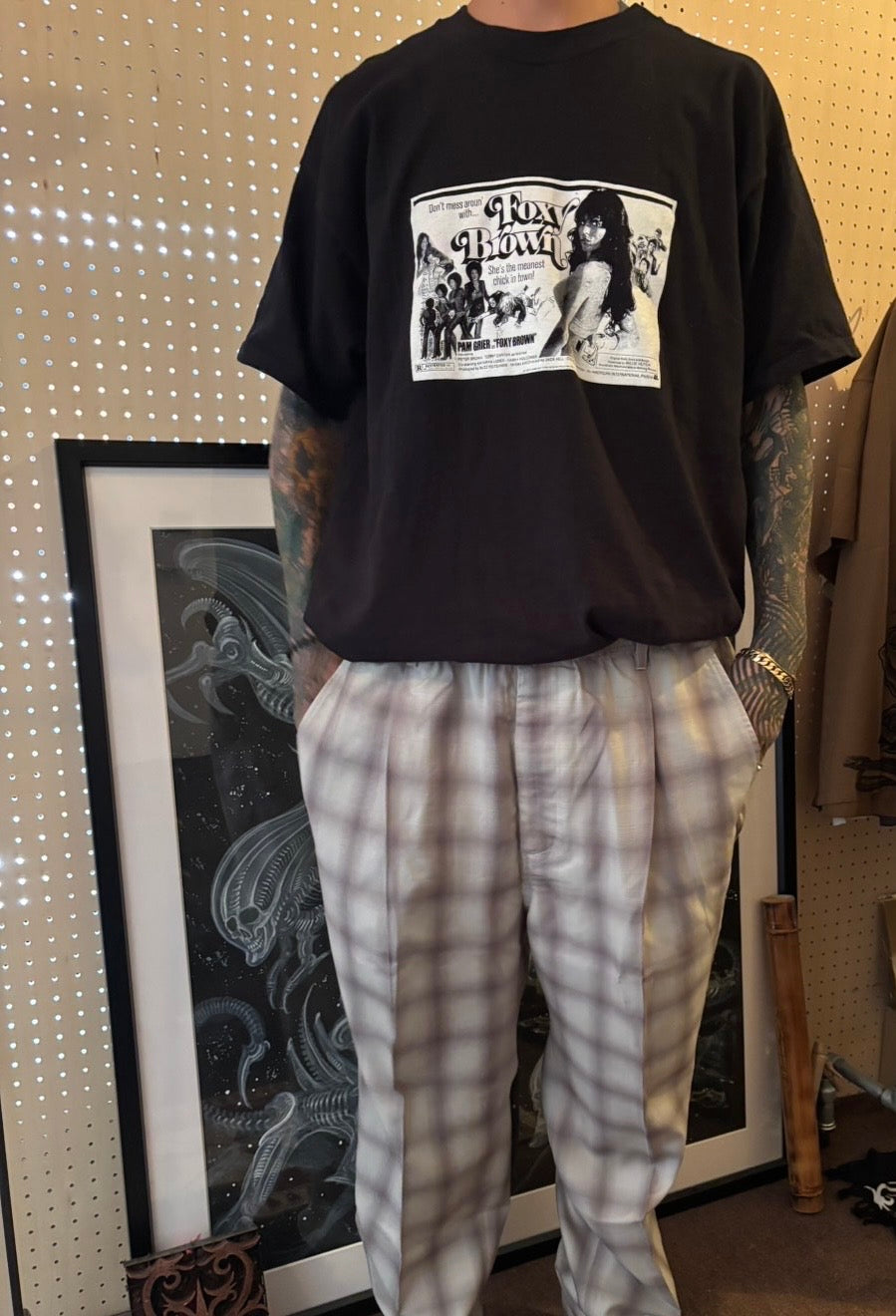 RAYON OMBRE CHECK EASY PANTS