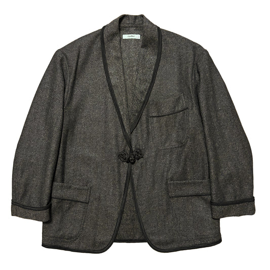 HERRINGBONE SMOKING JACKET