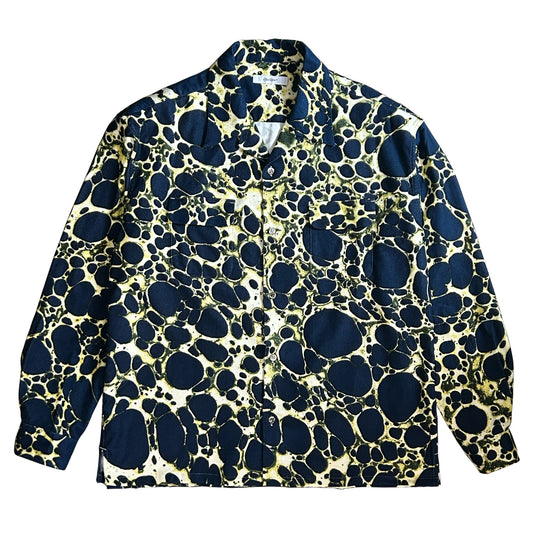ABSTRACT SHATTER OPEN COLLAR SHIRT