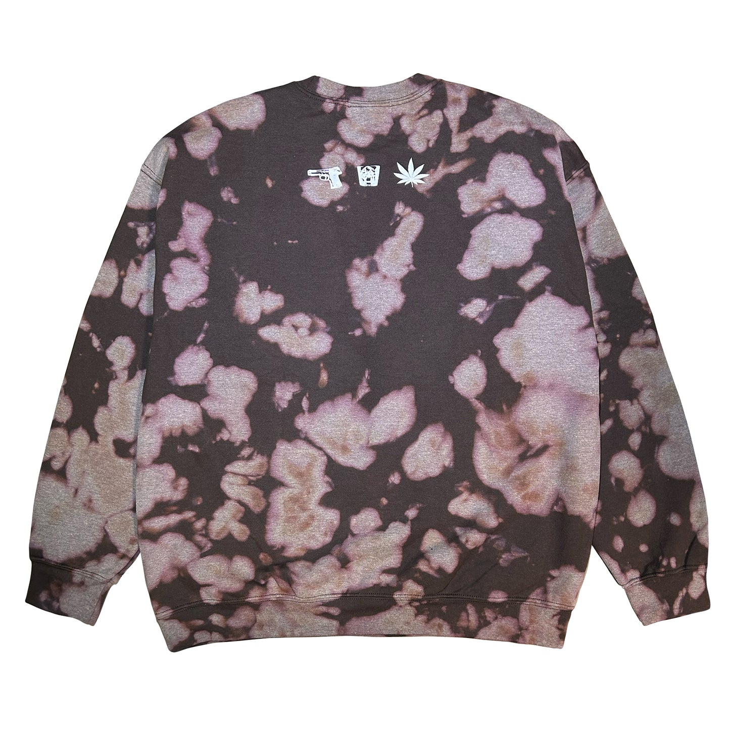 DRUNK,HIGH & UNEMPLOYED TIE DYE SWEAT CREW NECK