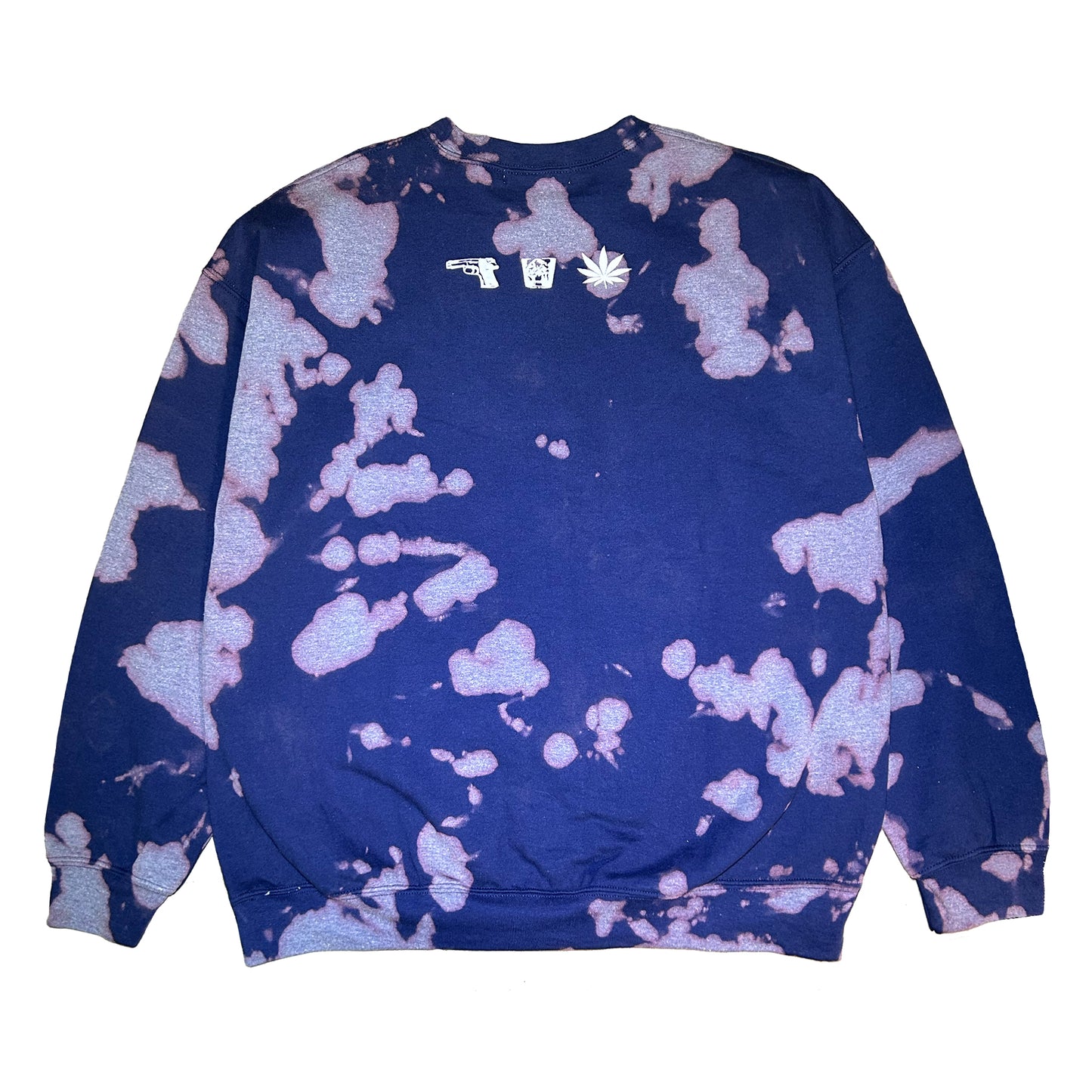 DRUNK,HIGH & UNEMPLOYED TIE DYE SWEAT CREW NECK