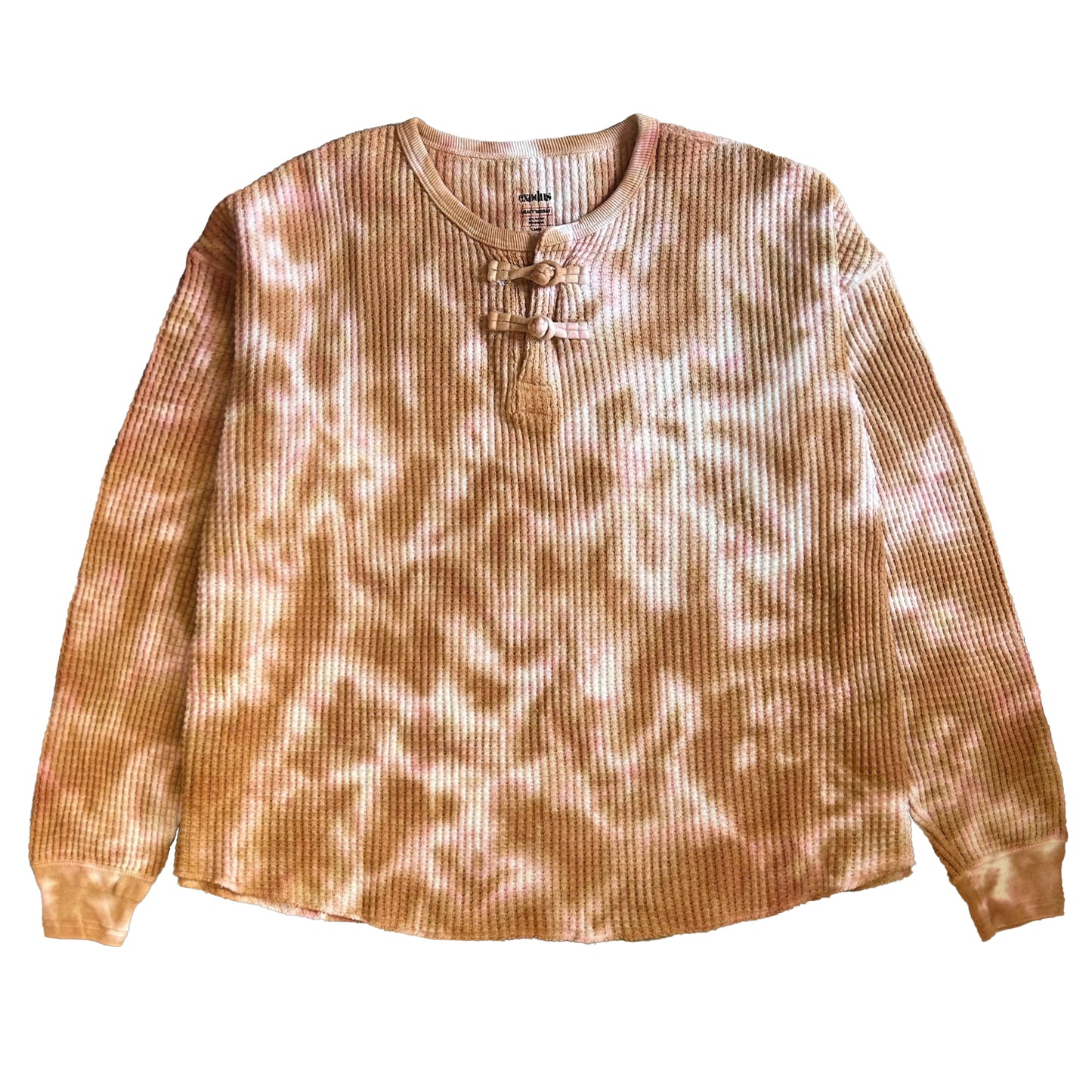 TIE DYE ORIENTAL HENRY NECK SHIRT