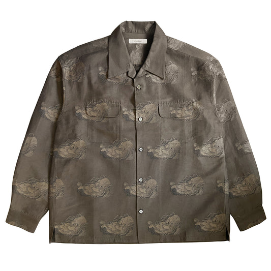AMATOTAKO OPEN COLLAR SHIRT