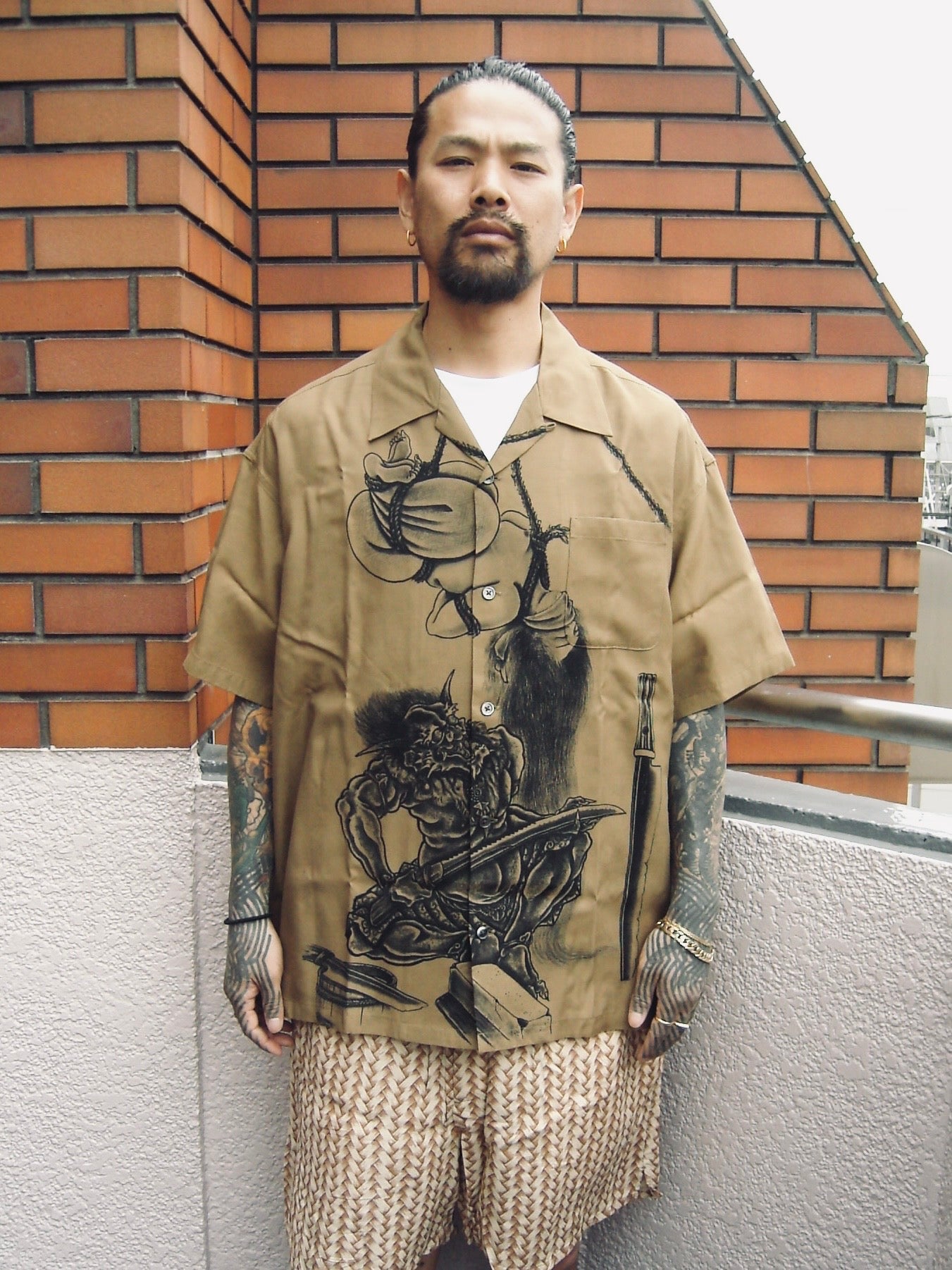 百鬼図 HAWAIIAN SHIRT