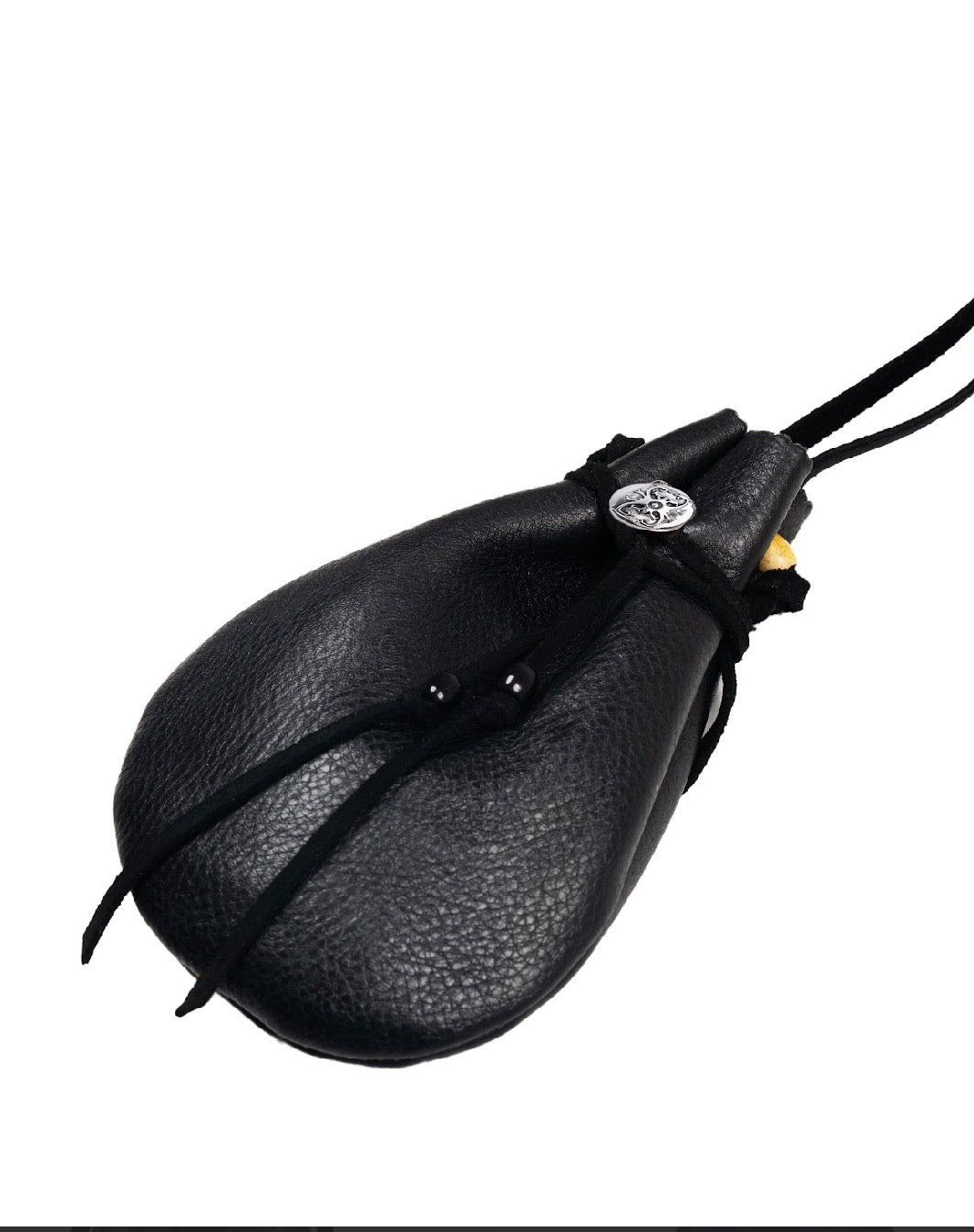 BORNEO LEATHER DRAWSTRING BAG