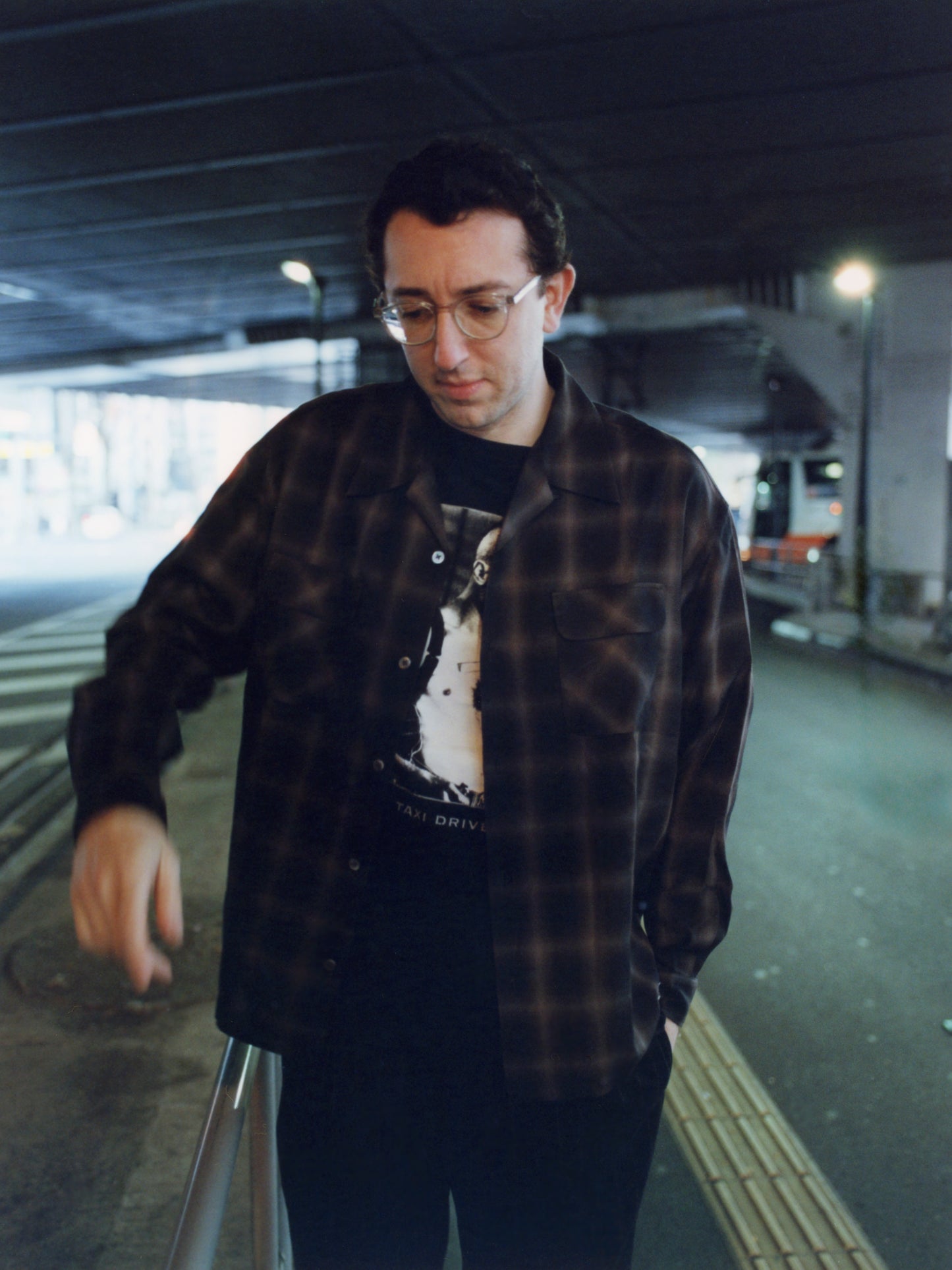 RAYON OMBRE CHECK L/S SHIRT