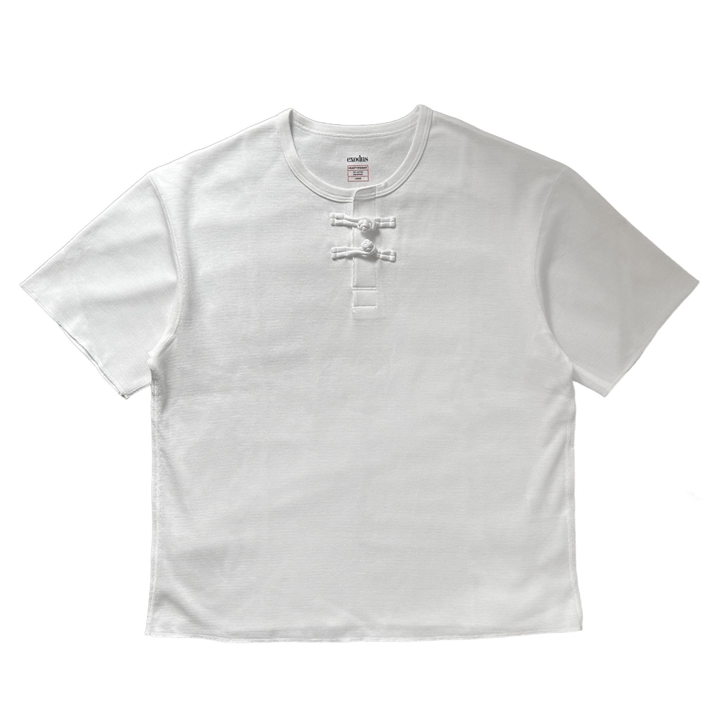 HONEYCOMB ORIENTAL S/S HENRY NECK