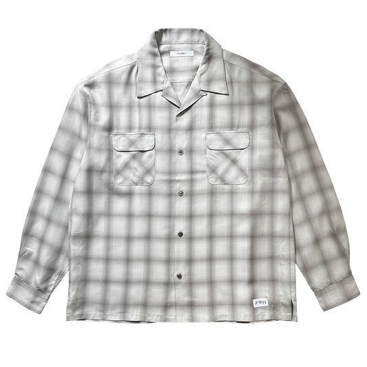 RAYON OMBRE CHECK L/S SHIRT
