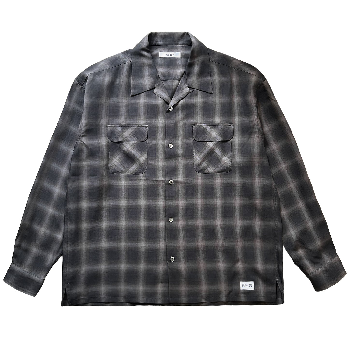 RAYON OMBRE CHECK L/S SHIRT