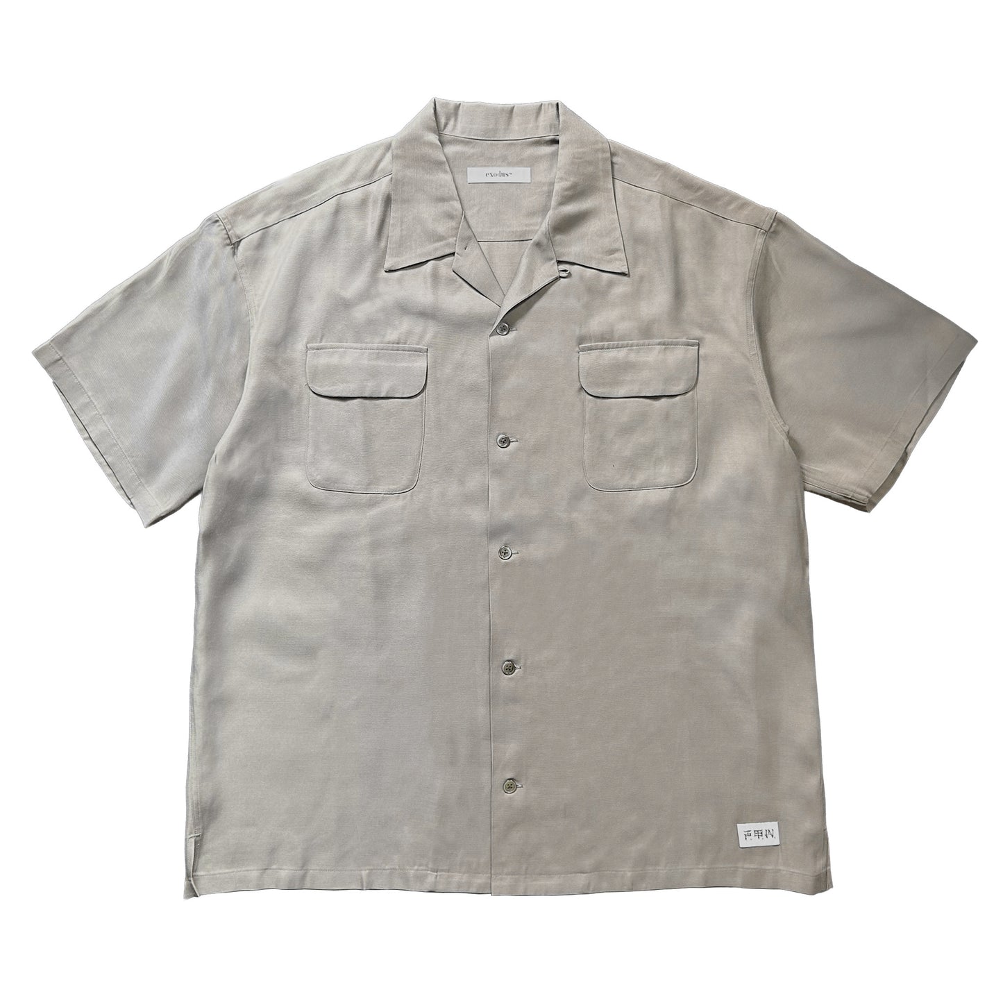CLASSIC RAYON OPEN COLLAR S/S SHIRT